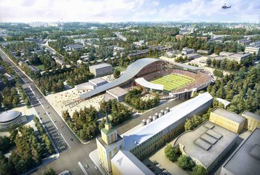 Проект нового стадиона в Ярославле.