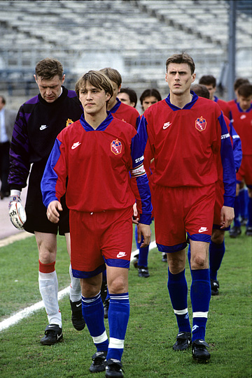 ЦСКА образца 1996 года. Слева направо: Дмитрий Тяпушкин, Евгений Бушманов и Валерий Минько