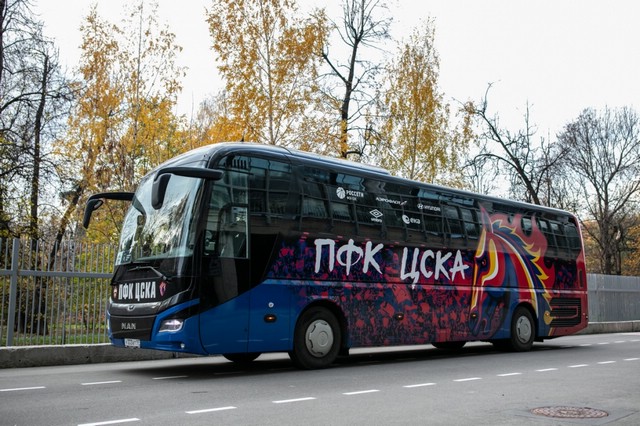 раскраска автобуса ЦСКА